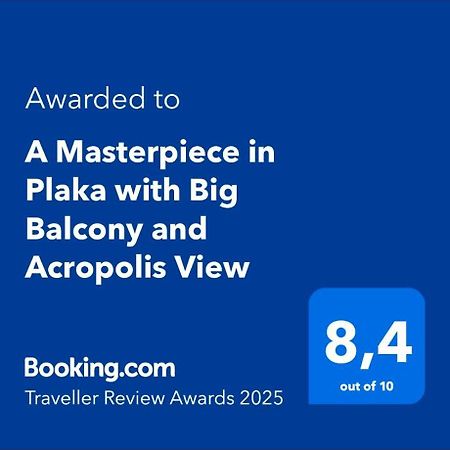 Apartamento A Masterpiece In Plaka With Big Balcony And Acropolis View Atenas Exterior foto